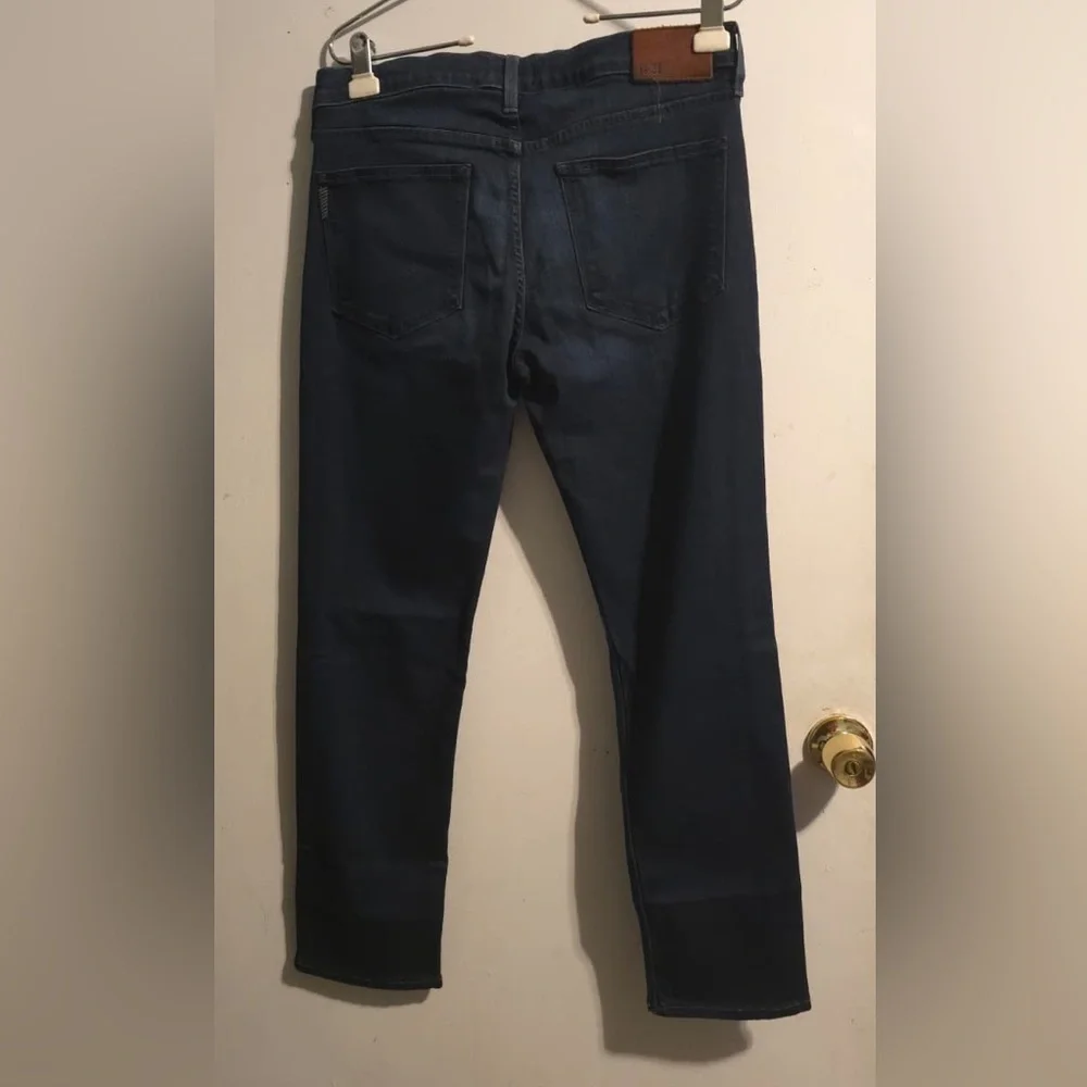 PAIGE Dark Blue Straight Jeans